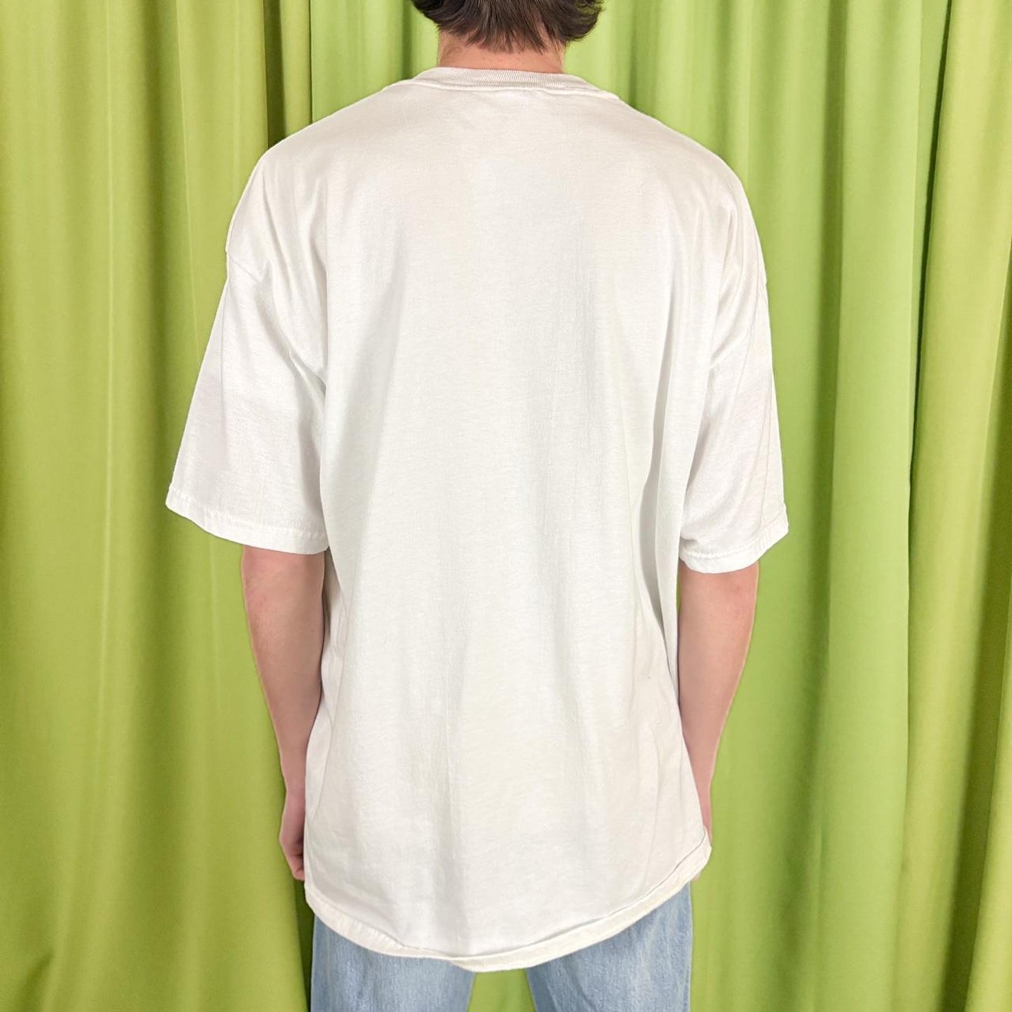 90s Vintage White Australian Shepherd Dog Graphic Tee