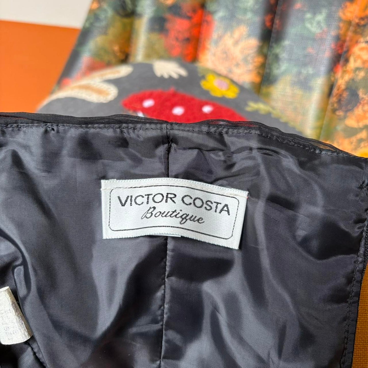 90s Vintage Black Ruched Mini Cocktail Victor Costa Dress